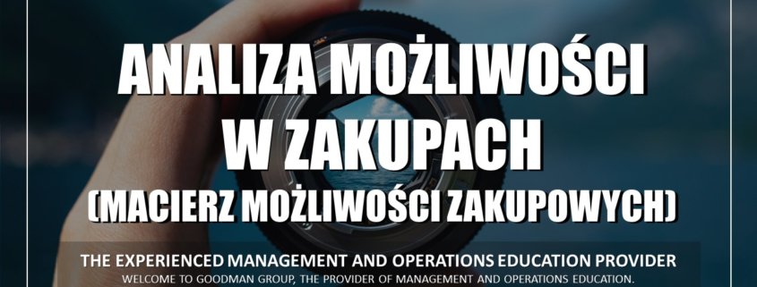 szkolenia dla kupcow macierz mozliwości w zakupach analiza w zakupach zarzadzanie zakupami