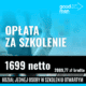 1699 oplata za szkolenie szkolenie dla kupców