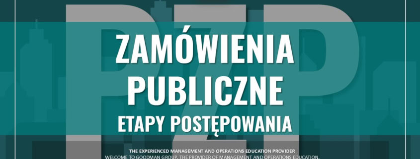 Zamówienia publiczne etapy postępowania szkolenia