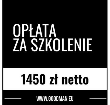 opłata za szkolenie 1450 goodman group szkolenia